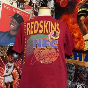 Vintage Washington Redskins 1991 NFC‎ East Champs T Shirt Salem Sportswear Sz XL